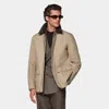 Suitsupply Sand Work Jacket In Sand