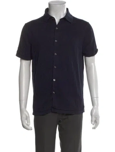 Pre-owned Suitsupply Short Sleeve Shirt In Blue