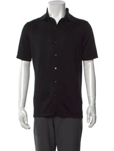 Pre-owned Suitsupply Short Sleeve Shirt W/ Tags In Black