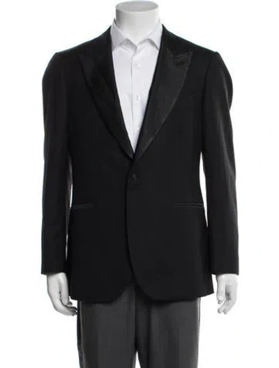 Pre-owned Suitsupply Silk Blazer In Black