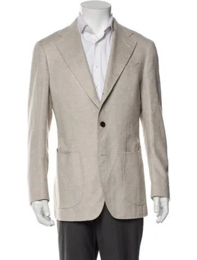 Pre-owned Suitsupply Silk Blazer In Neutral