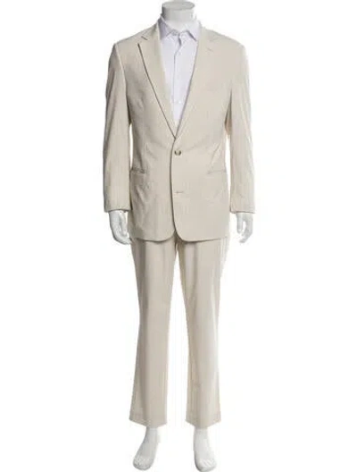 Pre-owned Suitsupply Solid Two Piece Suit In Neutral
