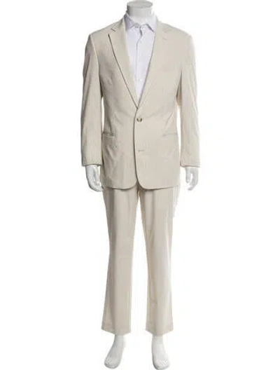 Pre-owned Suitsupply Solid Two Piece Suit In Neutral