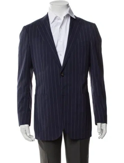 Pre-owned Suitsupply Striped Blazer In Blue