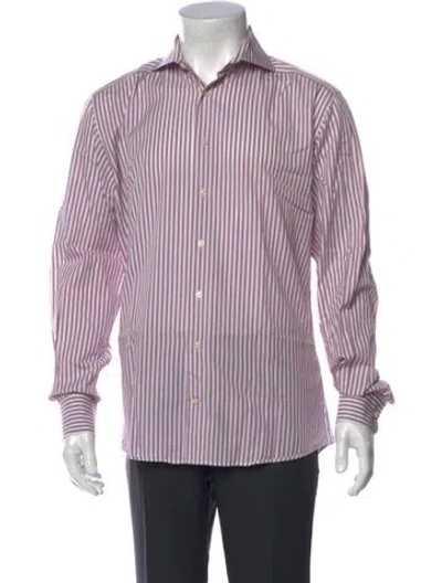 Pre-owned Suitsupply Striped Long Sleeve Dress Shirt In Multi