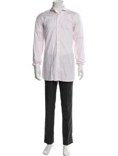 Pre-owned Suitsupply Striped Long Sleeve Dress Shirt In Pink