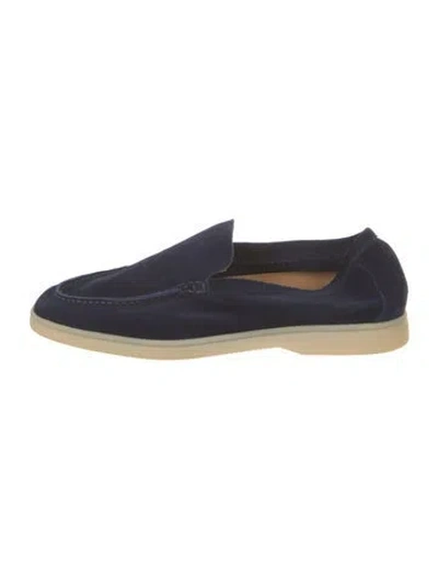 Pre-owned Suitsupply Suede Loafers In Blue