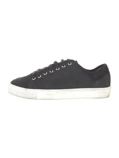 Pre-owned Suitsupply Suede Sneakers In Black