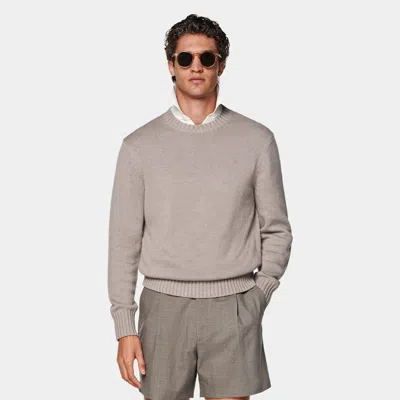 Suitsupply Taupe Crewneck