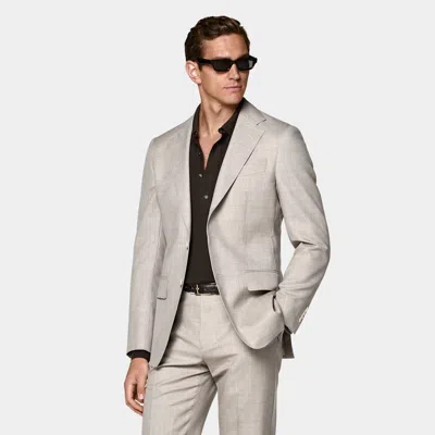 Suitsupply Taupe Perennial Tailored Fit Havana Suit In Brown