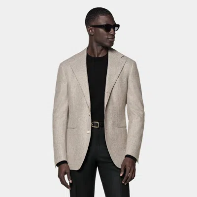 Suitsupply Taupe Relaxed Fit Roma Blazer In Neutral