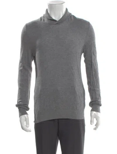 Pre-owned Suitsupply Turtleneck Long Sleeve Polo Sweater In Gray