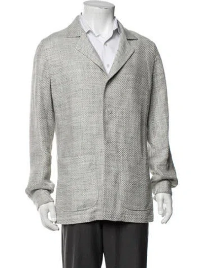 Pre-owned Suitsupply Tweed Pattern Blazer In Grey