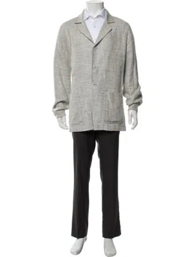 Pre-owned Suitsupply Tweed Pattern Jacket In Grey