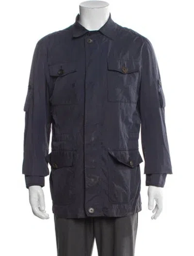 Pre-owned Suitsupply Utility Jacket In Blue