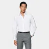Suitsupply White Classic Collar Shirt In White