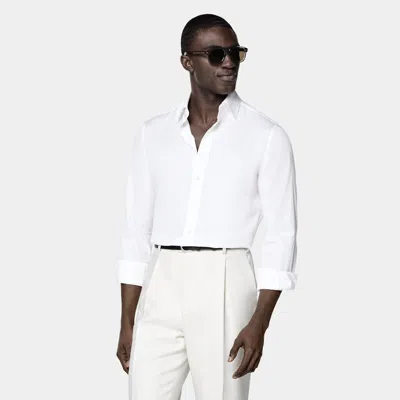 Suitsupply White Classic Collar Shirt
