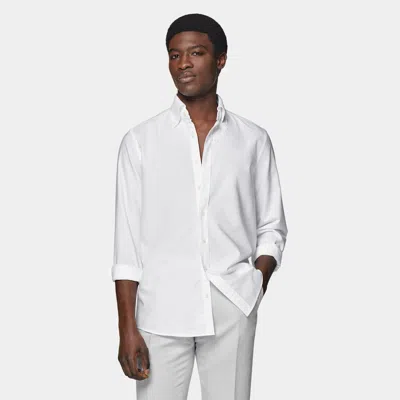 Suitsupply White Oxford Slim Fit Shirt