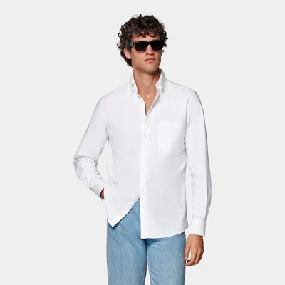 Suitsupply White Oxford Slim Fit Shirt