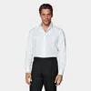 Suitsupply White Classic Collar One Piece Tailored Fit Shirt