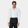 SUITSUPPLY SUITSUPPLY WHITE ROYAL OXFORD SLIM FIT SHIRT
