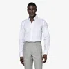 Suitsupply White Striped Twill Slim Fit Shirt