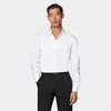 Suitsupply White Striped Point Collar Tailored Fit Shirt