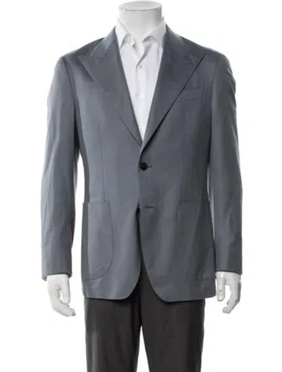 Pre-owned Suitsupply Wool Blazer In Blue/grey