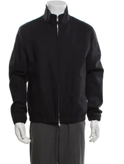 Pre-owned Suitsupply Wool Bomber Jacket In Black