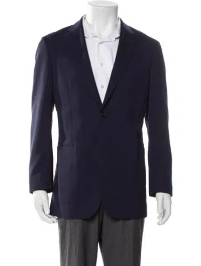 Pre-owned Suitsupply Wool Coat In Blue