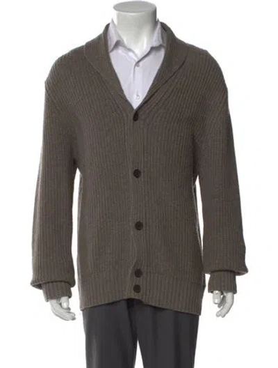 Pre-owned Suitsupply Wool Collar Cardigan In Multi