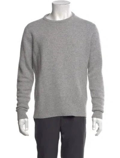 Pre-owned Suitsupply Wool Crew Neck Pullover In Gray