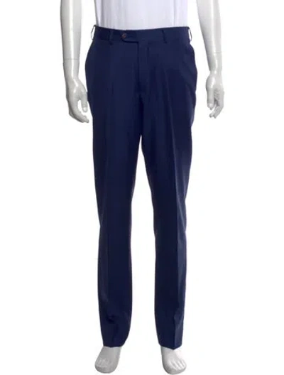 Pre-owned Suitsupply Wool Dress Pants In Blue