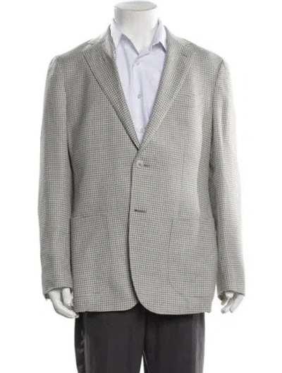 Pre-owned Suitsupply Wool Houndstooth Print Blazer In Multi