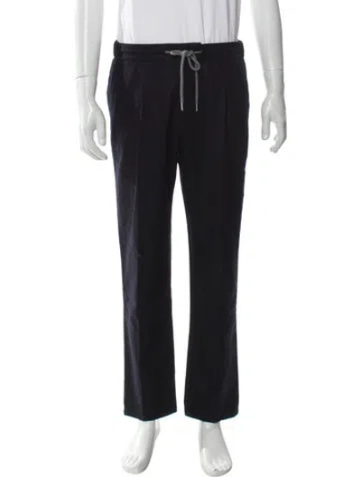 Pre-owned Suitsupply Wool Joggers In Blue