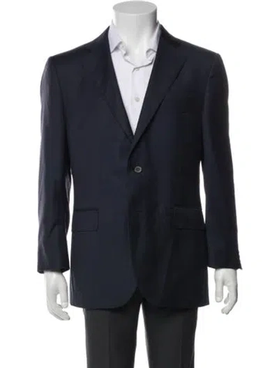 Pre-owned Suitsupply Wool Overcoat In Blue
