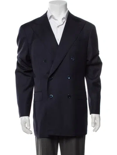 Pre-owned Suitsupply Wool Overcoat In Blue