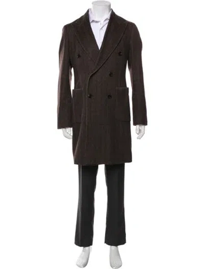 Pre-owned Suitsupply Wool Overcoat In Brown