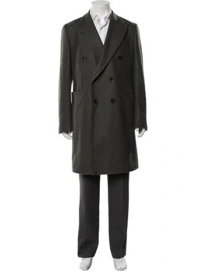 Pre-owned Suitsupply Wool Overcoat In Green