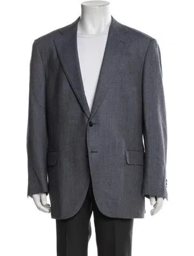 Pre-owned Suitsupply Wool Patterned Blazer In Blue