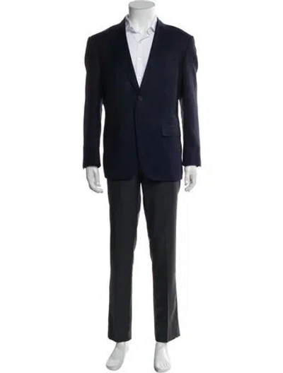 Pre-owned Suitsupply Wool Peacoat In Blue