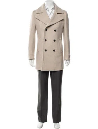 Pre-owned Suitsupply Wool Peacoat In Brown