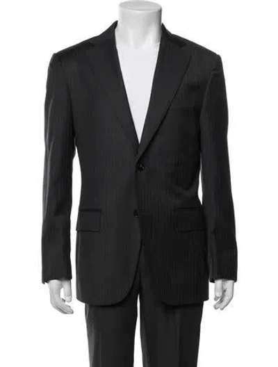 Pre-owned Suitsupply Wool Peacoat In Gray