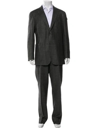Pre-owned Suitsupply Wool Plaid Print Two-piece Suit In Gray