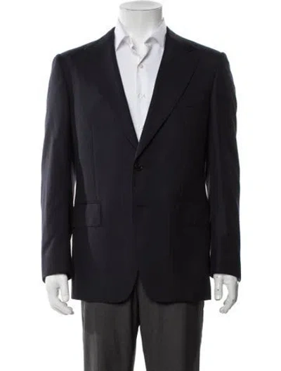 Pre-owned Suitsupply Wool Striped Blazer In Blue