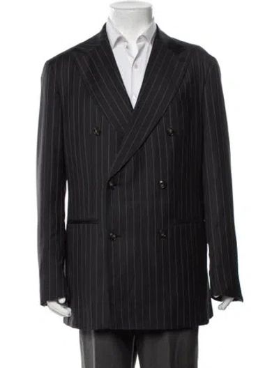 Pre-owned Suitsupply Wool Striped Sport Coat In Grey