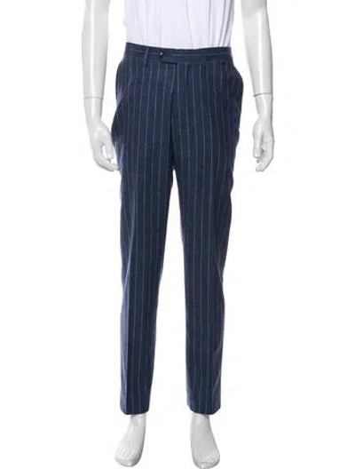 Pre-owned Suitsupply Wool Striped Two-piece Suit In Blue