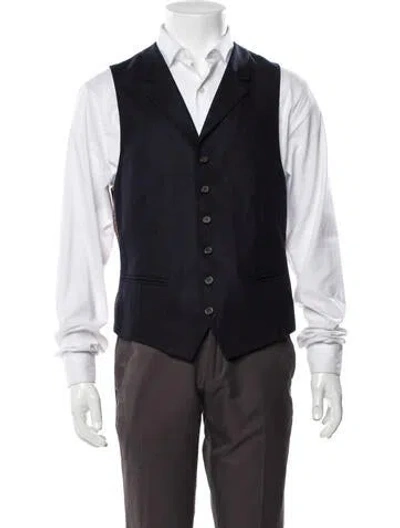 Pre-owned Suitsupply Wool Suit Vest In Blue