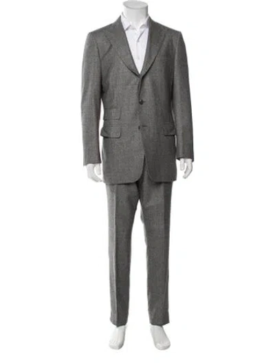 Pre-owned Suitsupply Wool Three-piece Suit In Gray
