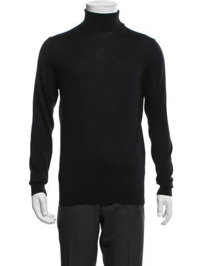 Pre-owned Suitsupply Wool Turtleneck Pullover In Black